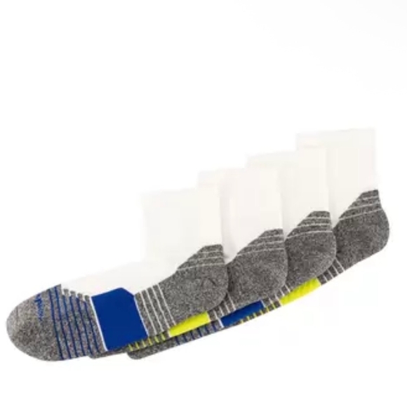 Champion Men's Performance Fit Ankle Socks 4-Pairs Size 6-12 Cushioned Sole - Picture 1 of 4